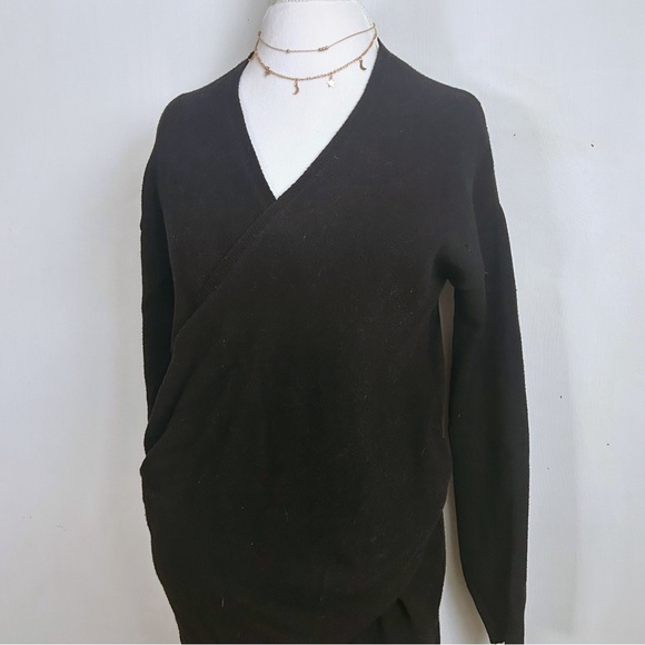 anthropologie faux wrap tunic sweater - Picture 2 of 10